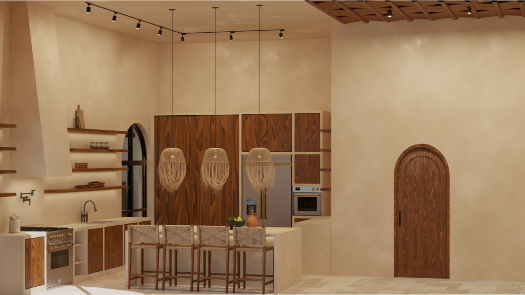 Interior design services oline - Ethnic style Kithcen