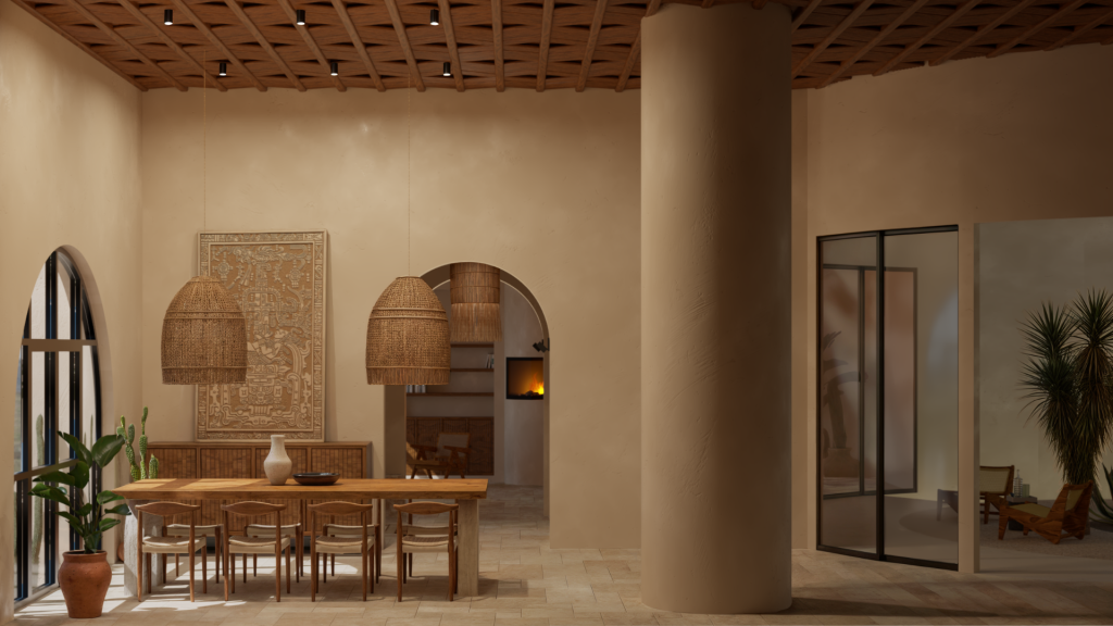 Interior design services oline Ethnic-inspired dining area